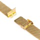 Tiny Mesh 18mm Stainless Steel Bracelet Gold plated