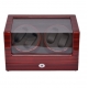 Self Winder box 4 Watches Silent Deluxe Brown Black