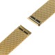 Tiny Mesh 20mm Stainless Steel Bracelet Gold plated