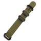 Bracelet montre Nylon Style Nato 24mm Couleurs au Choix PVD