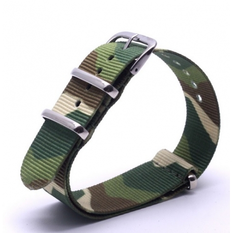 Bracelet montre Nylon Nek Nato Camouflage