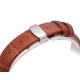 Bracelet montre Papillon 100% cuir Véritable 20mm marron