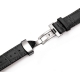 Leather Strap 100% Genuine Butterfly 22mm Black