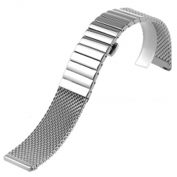 Dino Slim Mesh 18mm Stainless Steel Bracelet adjustable