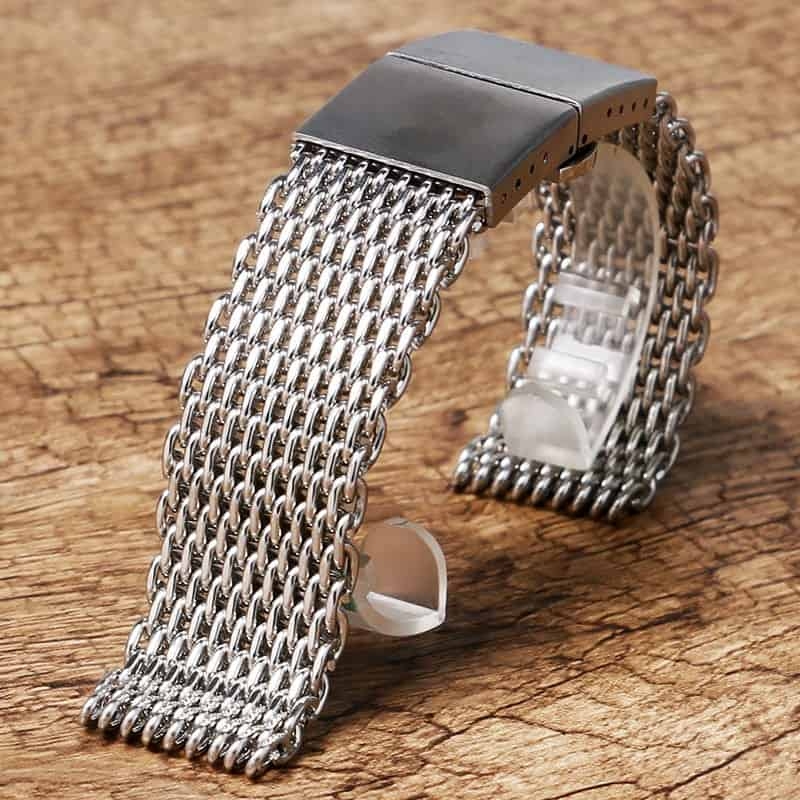 Мужские часы браслетом цена. Шарк меш браслет. Стальной браслет для Skagen 22 mm. Меш браслет 22 мм Seiko.