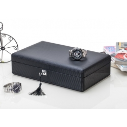 High Quality Watch Box 12 Slots Carbon Fiber Zweiler Habana