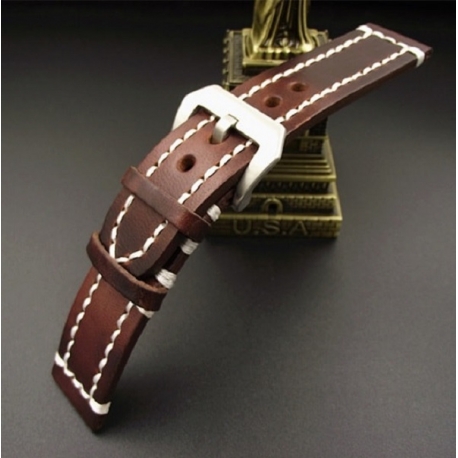 Bracelet montre 100% cuir Véritable Craft 18mm 20mm 22mm 24mm