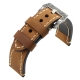 Bracelet montre 100% cuir Véritable Clim 20mm 22mm 24mm 26mm