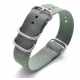 Bracelet montre Nylon Style Nato 24mm Couleurs au Choix