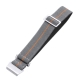 Elastic nylon watch Strap with clip orange and grey detail