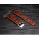 Bracelet Apple Watch Perfectis cuir 100% véritable 42mm Chocolat