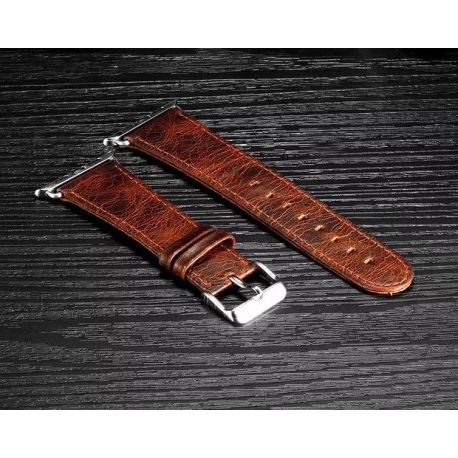 Apple Watch Leather Strap 100% Genuine Perfectis 42mm Chocolate
