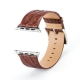 Apple Watch Leather Strap 100% Genuine Croc 42mm Brown