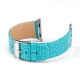 Bracelet Apple Watch Croco cuir 100% véritable 42mm Turquoise