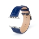 Correa Cuero Apple Watch 100% Genuino Croco 42mm Azul