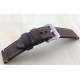 Bracelet montre 100% cuir Véritable Stany 20mm 22mm 24mm 26mm Marron Foncé
