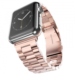 Apple Watch Stainless Steel Band 42mm Rose Gold Plated