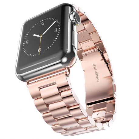 Brazalete Acero inoxidable Apple Watch 42mm Oro Rosa