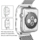 Milanaise Apple Watch Acier Inox 42mm avec Boitier Protection
