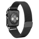 Milanaise Apple Watch Acier Inox 42mm avec Boitier Protection Noir