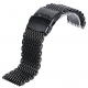 Black Shark Mesh 24mm Stainless Steel Bracelet