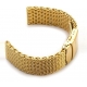 Shark Mesh Stainlees steel 18mm gold plated