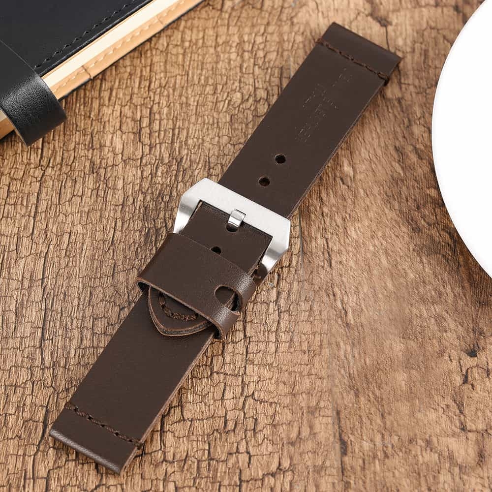 Leather Strap 100% Genuine Vintage MAX Chocolate 22mm 24mm 26mm.