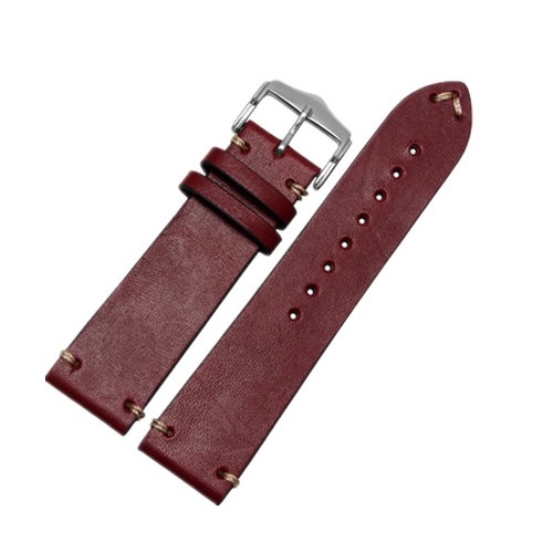 Leather Strap 100% Genuine Cow 20mm 22mm 24mm.
