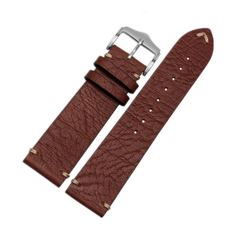 Leather Strap 100% Genuine Cow 20mm 22mm 24mm.