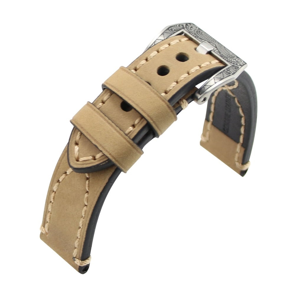 Bracelet montre 100% cuir Véritable Clim 20mm 22mm 24mm 26mm.