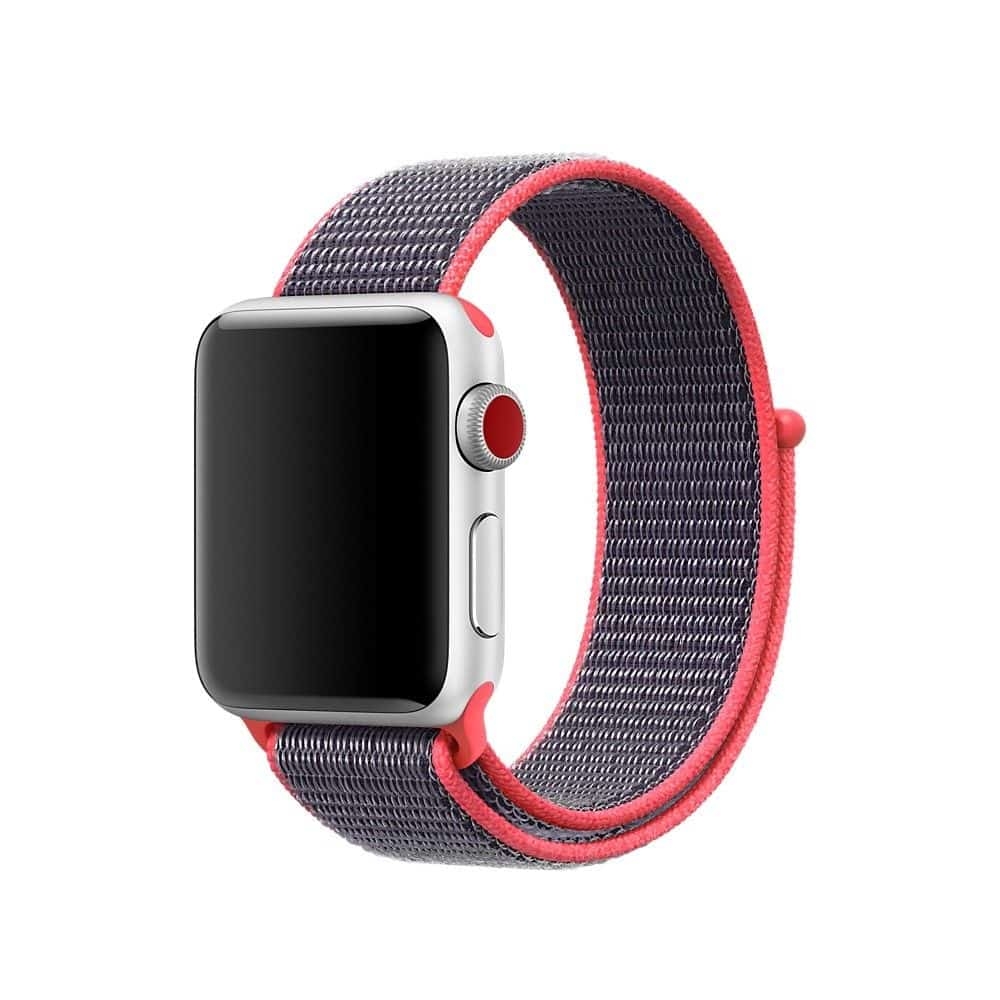 Bracelet Sport Apple Watch 42mm iSloop rouge