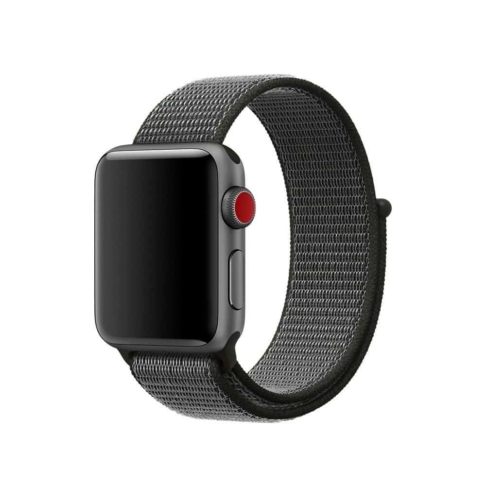 Bracelet Sport Apple Watch 38mm iSloop noir