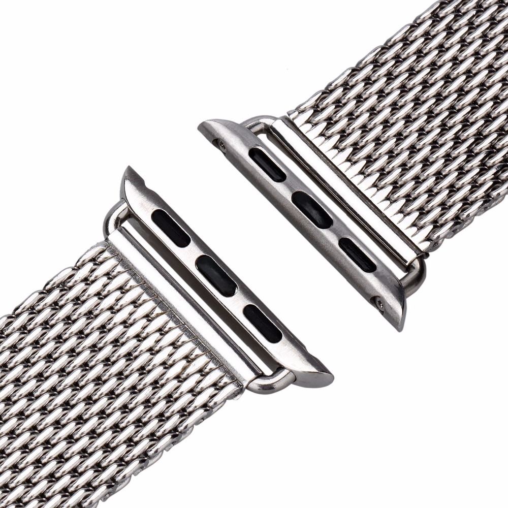 Apple Watch Mesh Stainless Steel Band 42mm Silver.