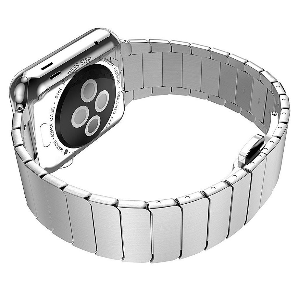 Bracelet Apple Watch Acier Inox 42mm iLuxe.
