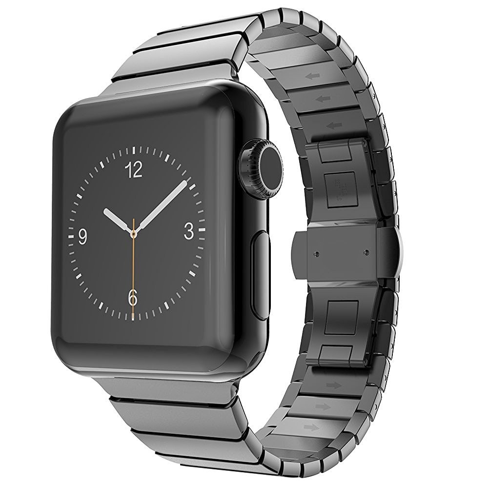 Brazalete Acero inoxidable Apple Watch 42mm iLuxe Negro.