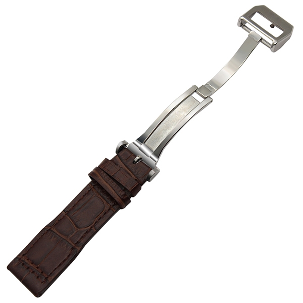 Bracelet montre Avirex 100% cuir Véritable 20mm 22mm marron.